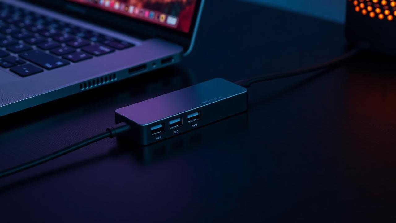 Cheap USB hubs compared on a desk